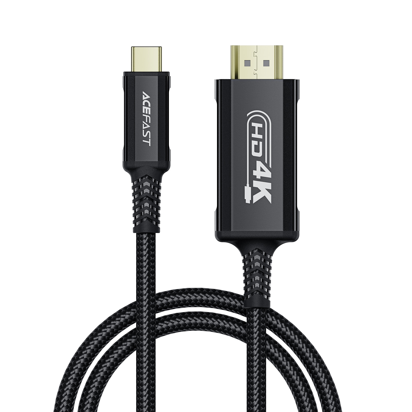 Acefast C1 USB-C/HDMI-videokabel 4K 60 Hz HDR 1,8 m - Svart
