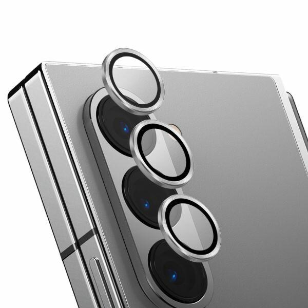 Uniq Optix herdet glass i aluminium for linse med applikator for Samsung Galaxy Z Fold 6 - Hvit