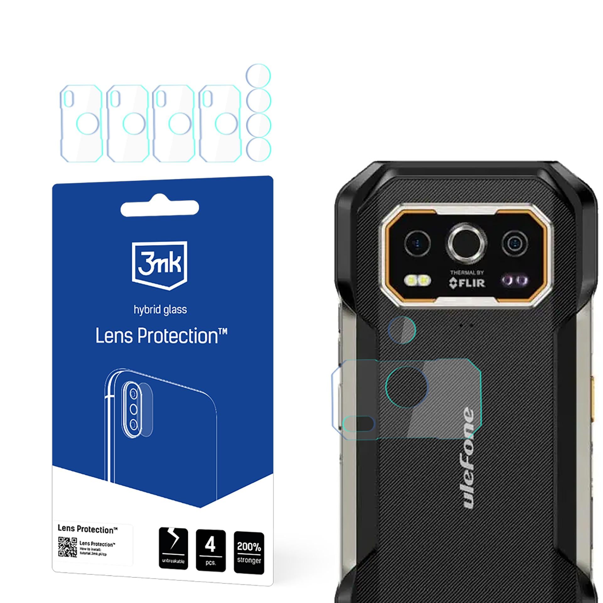 3mk Objektivbeskyttelse Kameraglass for Ulefone Armor 27 Pro / 27T Pro