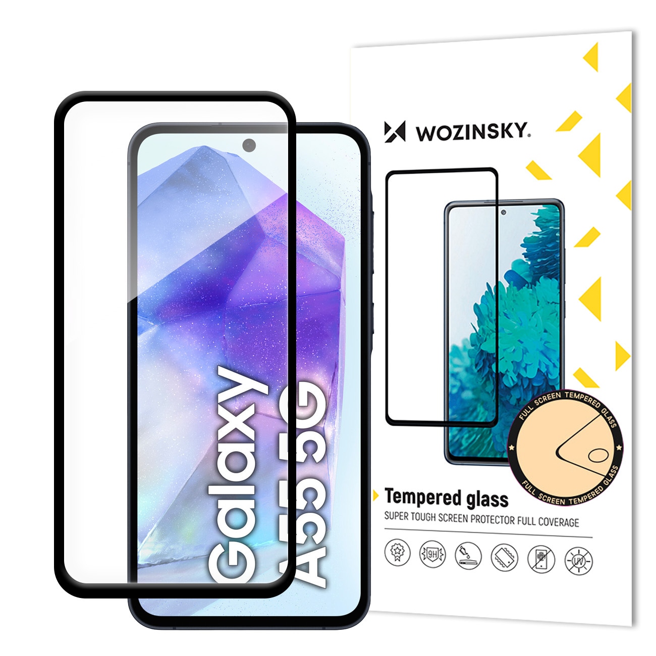 Wozinsky super holdbart Full Glue herdet glass for hele Samsung Galaxy S24 FE-skjermen