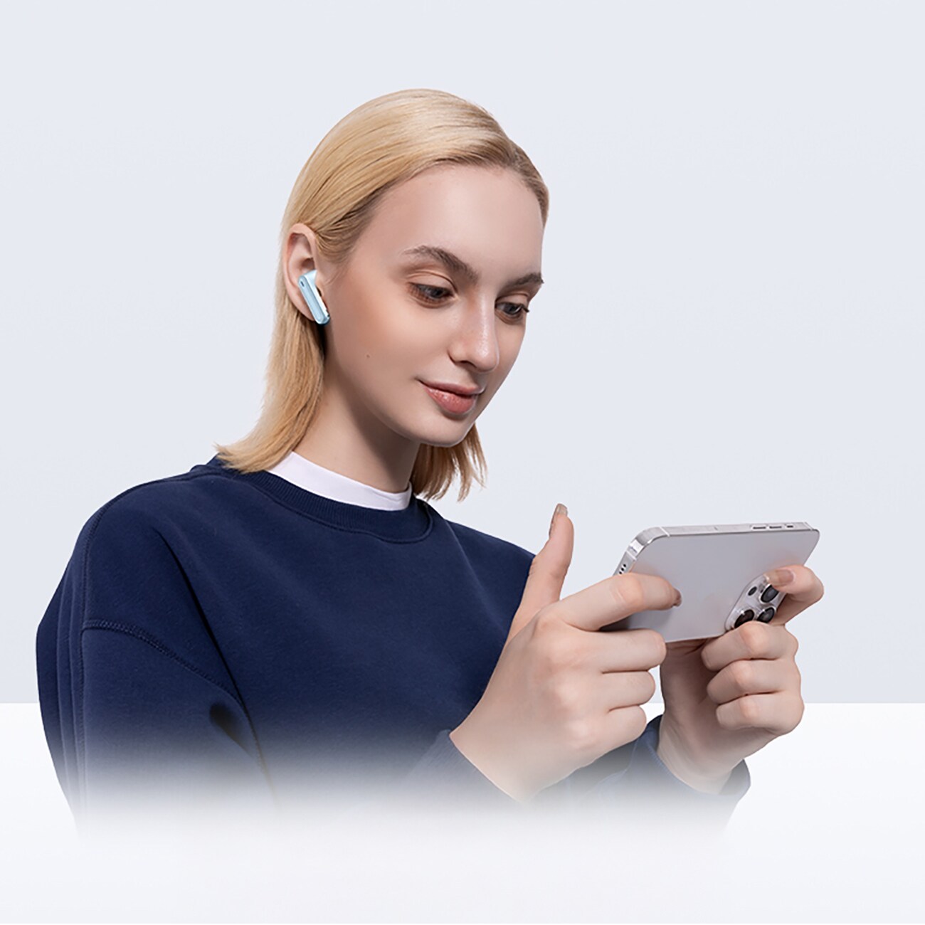 Baseus Bowie E5 TWS trådløse hodetelefoner - blå