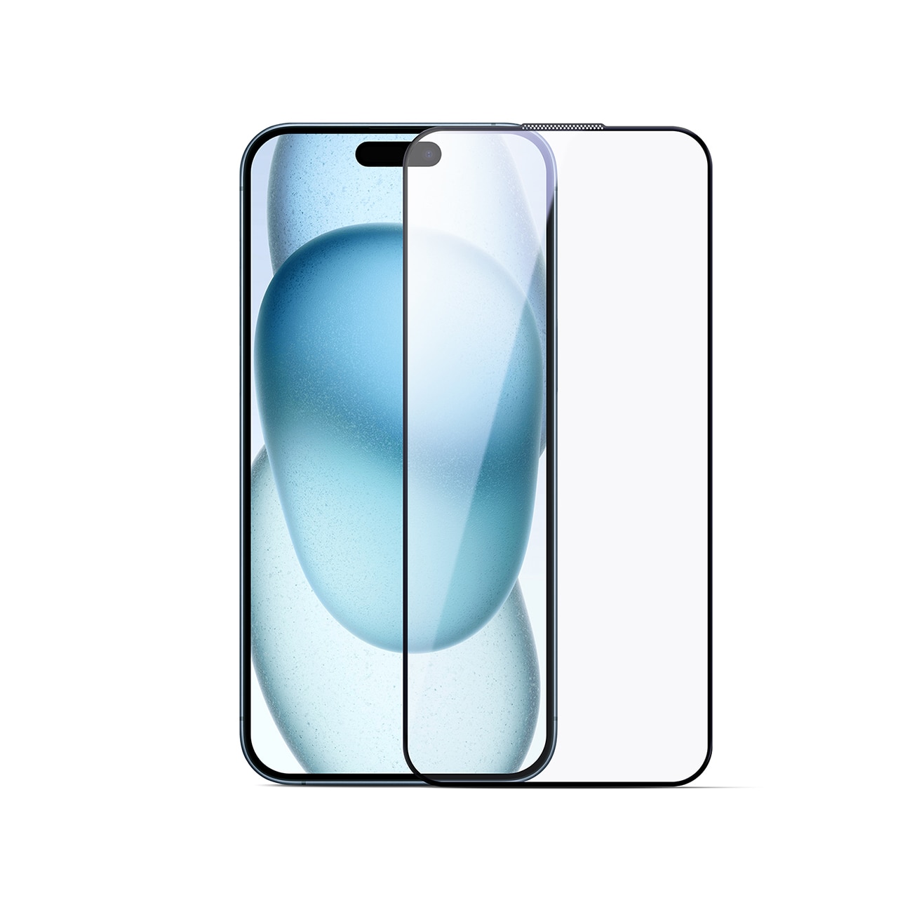 Joyroom JR-MLG0285 2,5D antiblått lys + støvtett herdet glass med svart ramme for iPhone 16 Pro