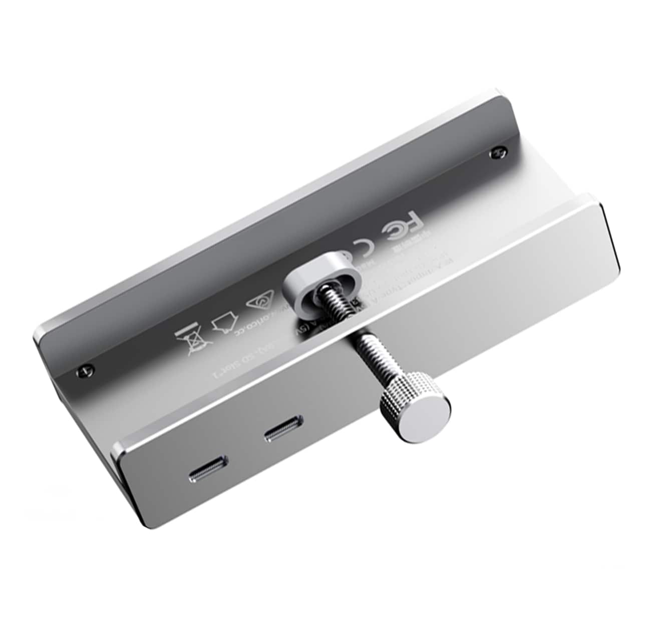 Orico MH5PMM klemmemontert hub USB-C / 2x USB-A 3.0, + SD&TF + 3,5 mm lyd - svart