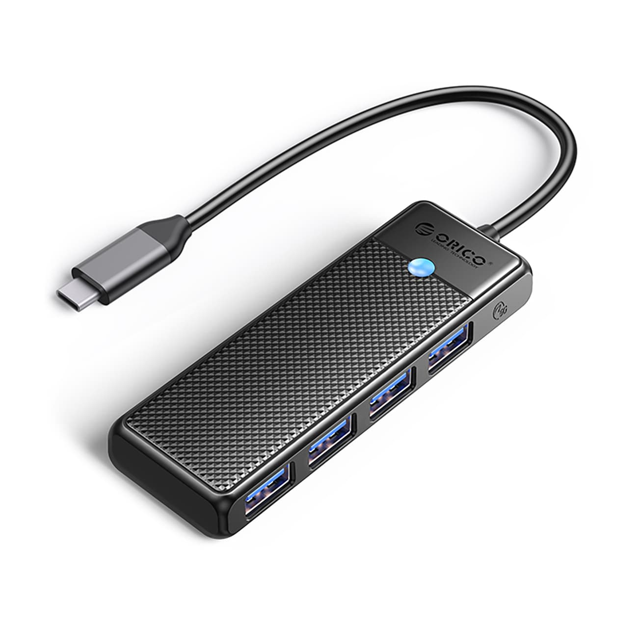 Orico PAPW4A-C3 USB-A-hub dokkingstasjon 4x USB-A 3.0 - svart