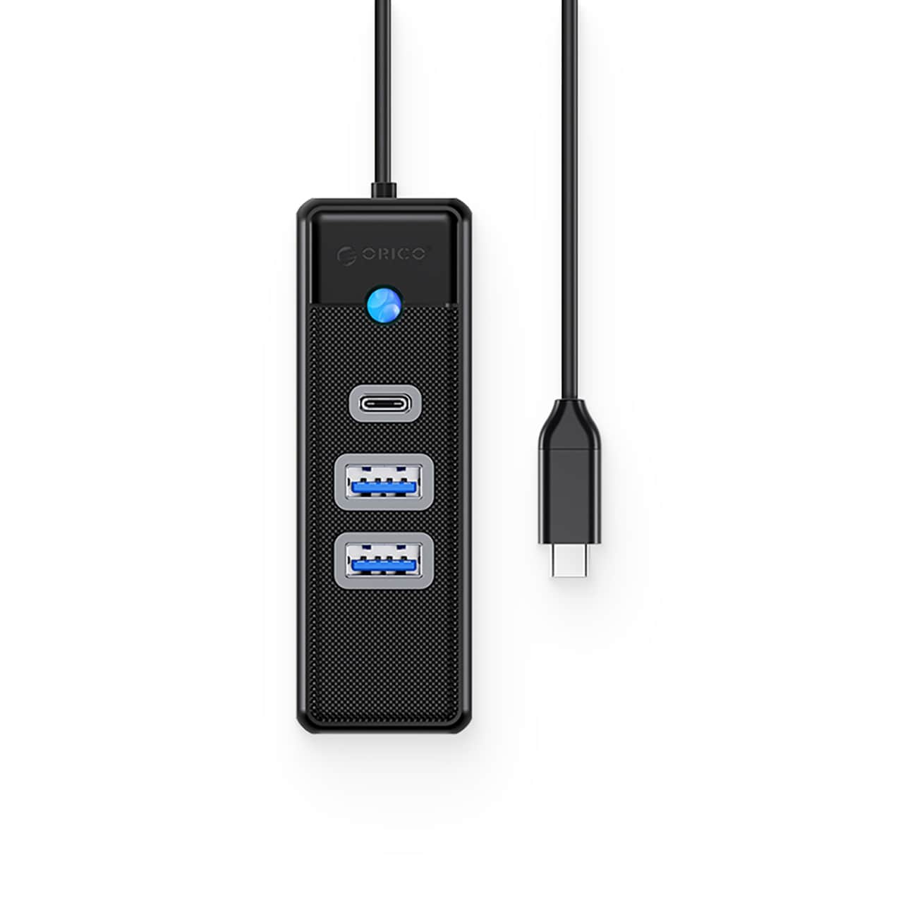 Orico PWC2U-C3 USB-C-nav / 2x USB-A 3.0 + 1x USB-C 3.0 - Svart