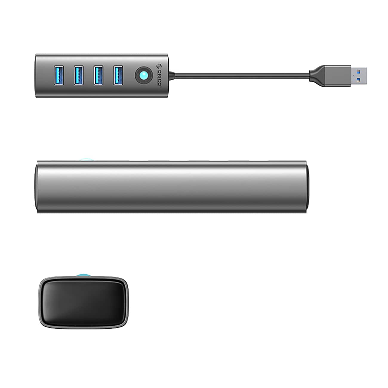 Nav Orico PDD4U-U3 4x USB-A 3.0 - grå
