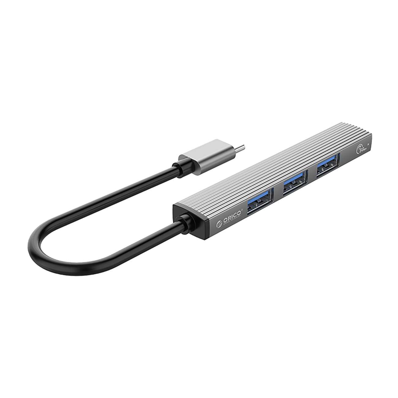 Orico AH-13 USB-C-hub dokkingstasjon 1x USB-A 3.0 + 3x USB-A 2.0 - grå