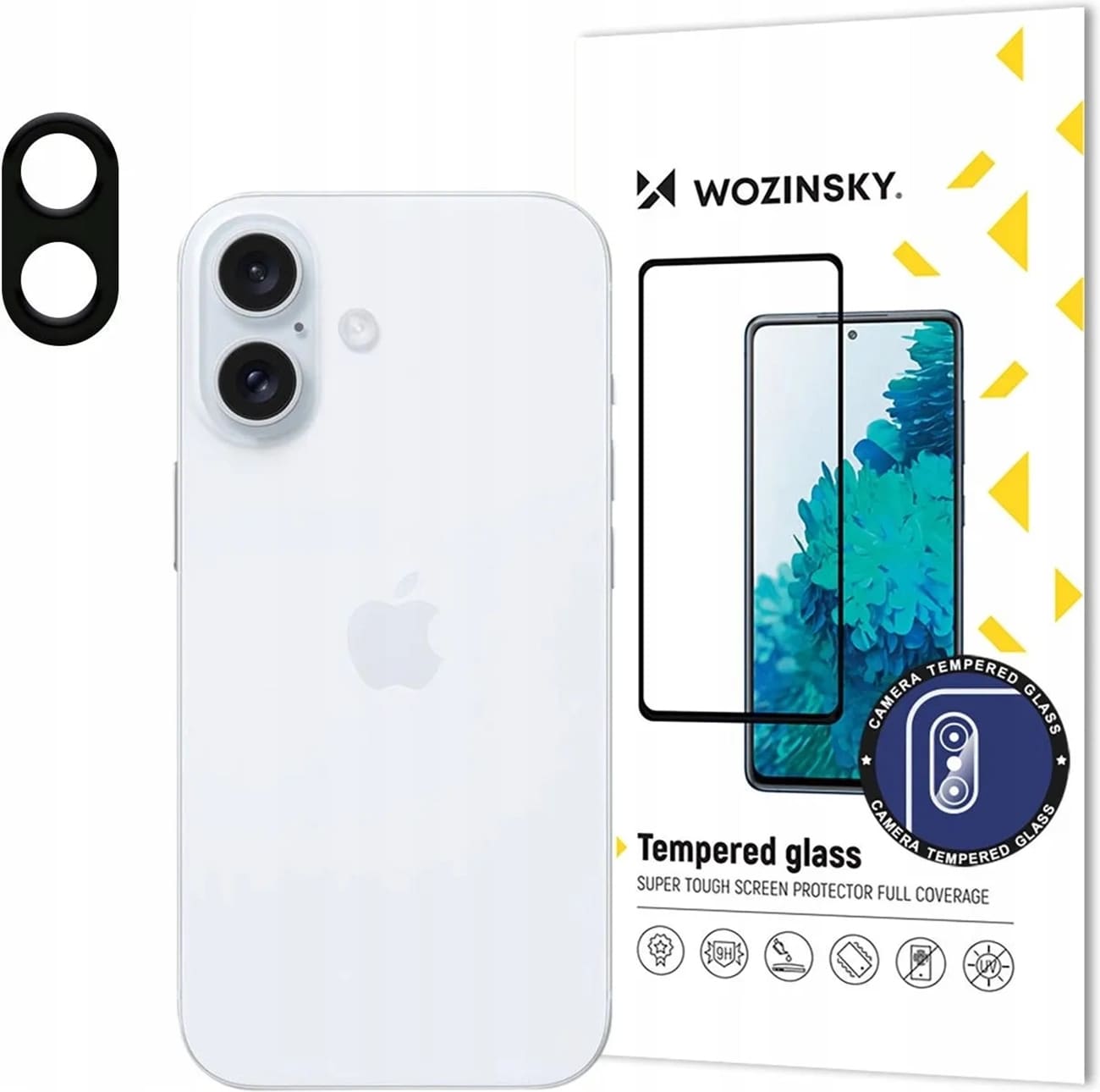 Wozinsky Fullt kameraglass herdet glass for hele kameraet iPhone 16e