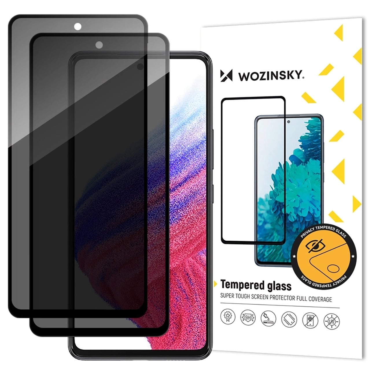 Wozinsky Privacy Glass Privacy Herdet glass for Xiaomi Redmi Note 14S, 2-pk
