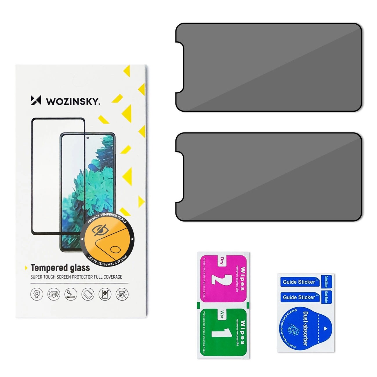Wozinsky Privacy Glass Privacy Herdet glass for Xiaomi Redmi Note 14S, 2-pk