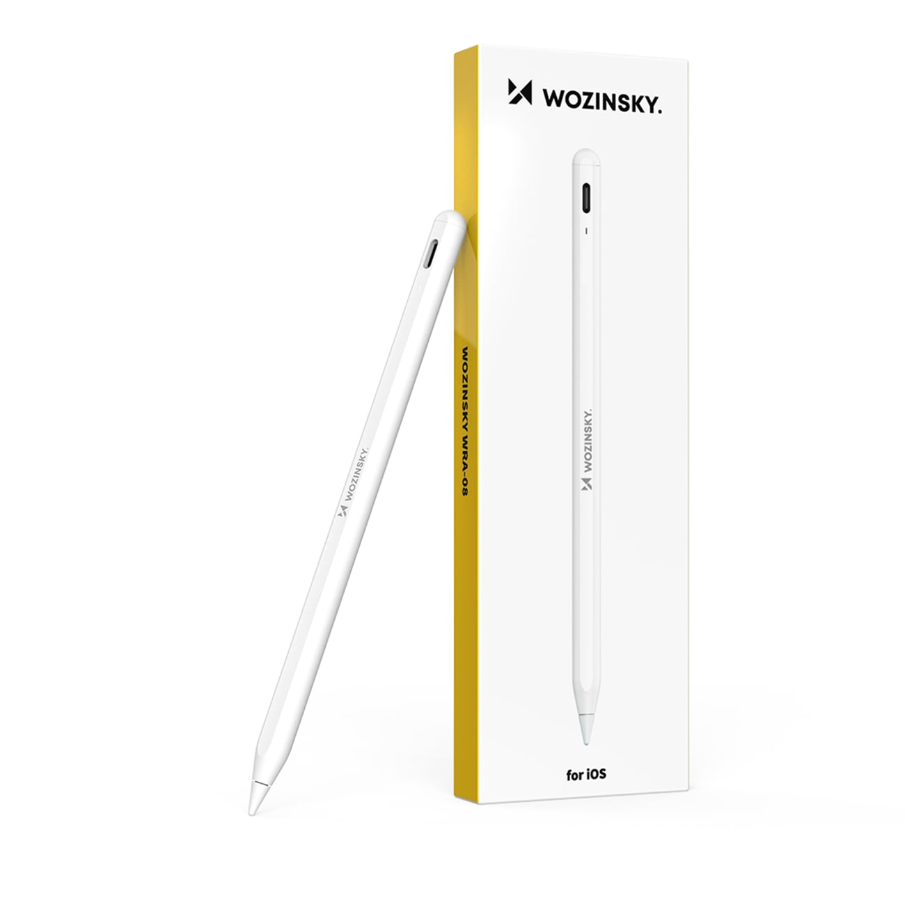Wozinsky WRA-08 Stylus for iPad USB-C hurtiglading - hvit