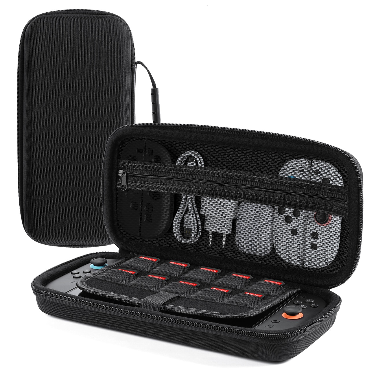 Dux Ducis Nintendo Switch 2-etui med håndtak og spillrom - svart