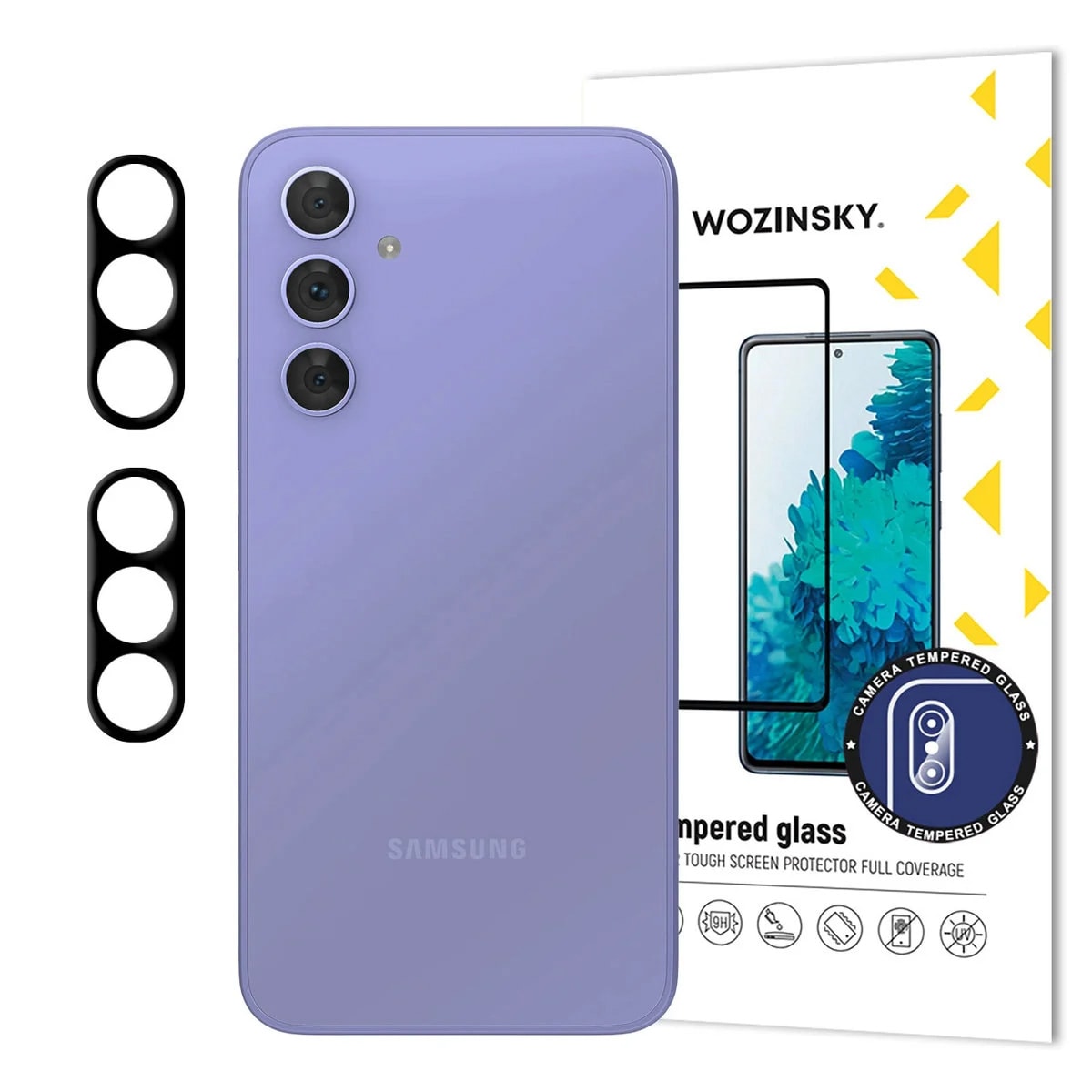 Wozinsky Fullt kameraglass 9H herdet glass for Samsung Galaxy S25 FE - 2 stk.
