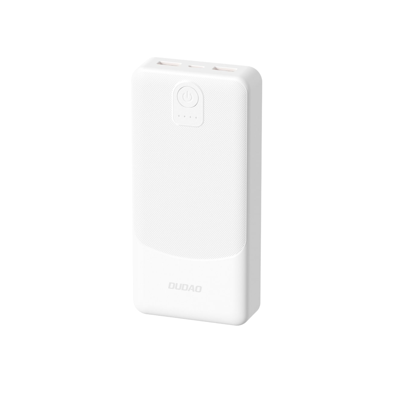 Powerbank Dudao K10 10000mAh 2,4A 2 x USB-A - hvit