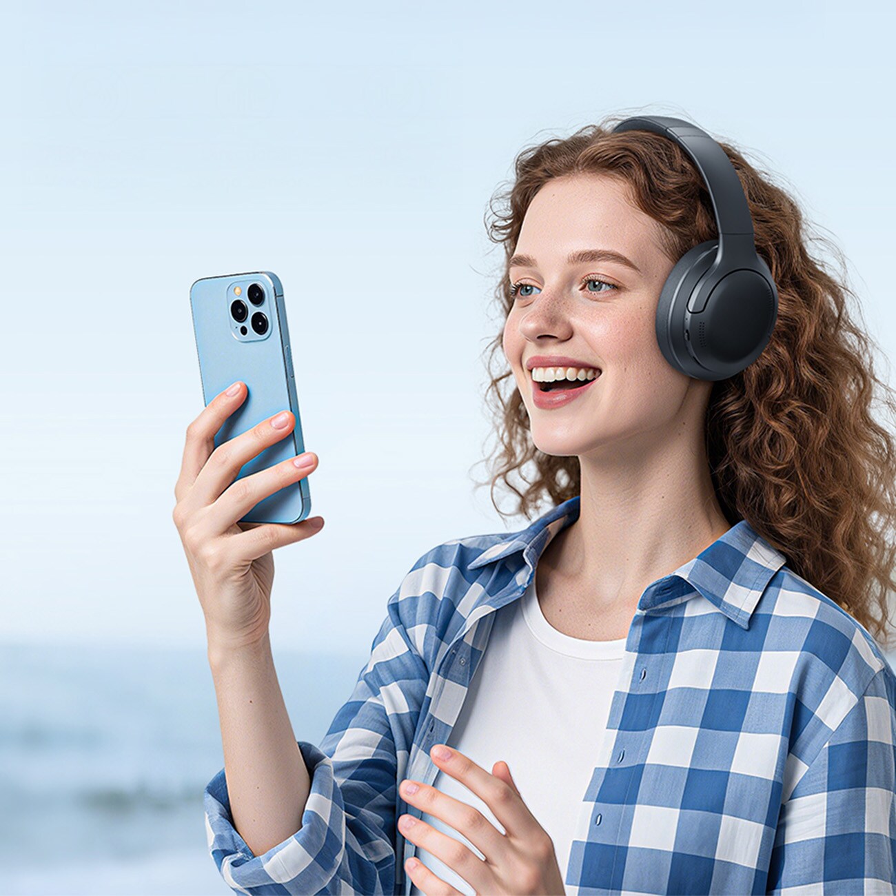 Baseus Bass BH1 Lite trådløse Bluetooth 6.0-hodetelefoner med ører - svart
