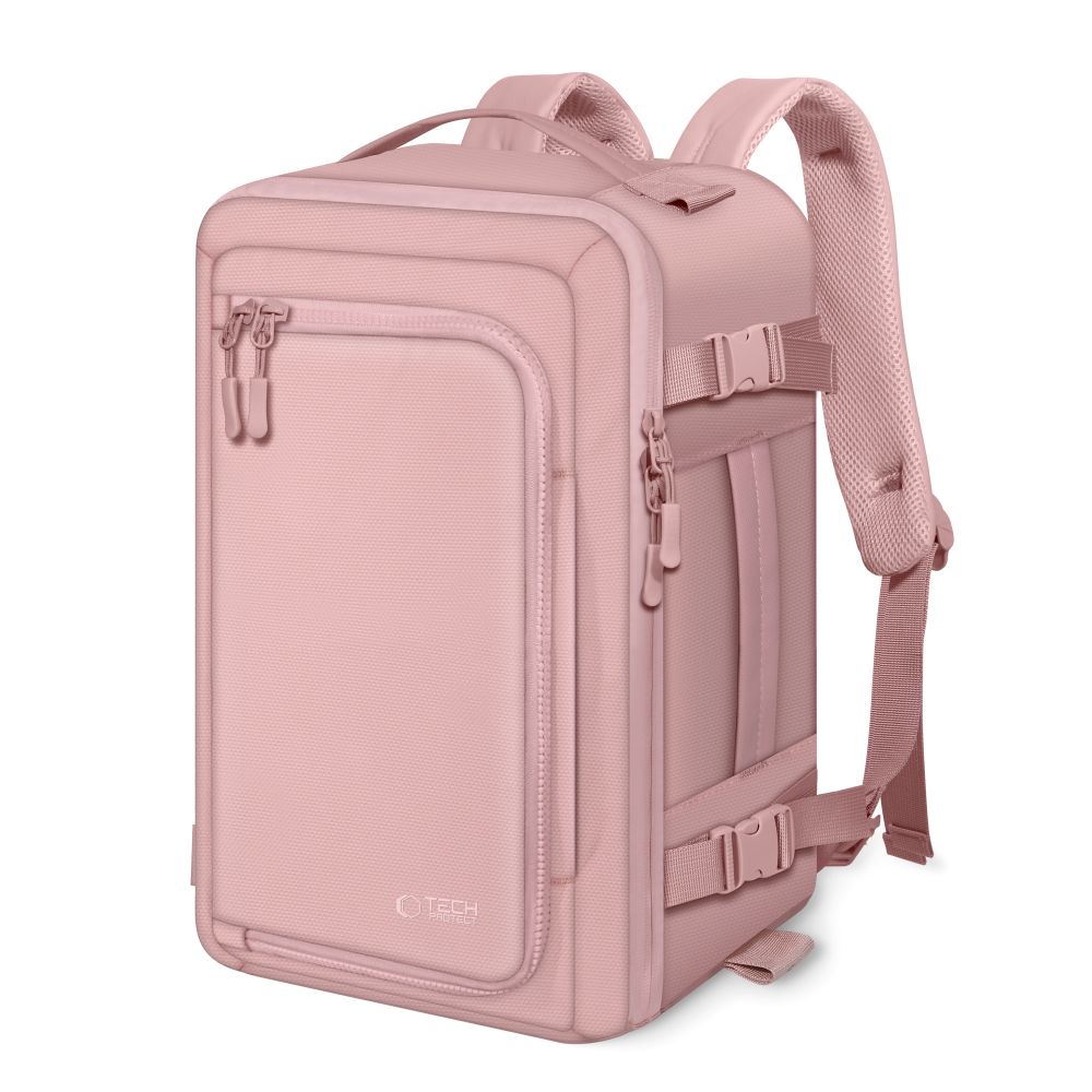 Tech-Protect Defender S50 ryggsekk for Ryanair & Wizzar, 20L bærbar PC - Rosa