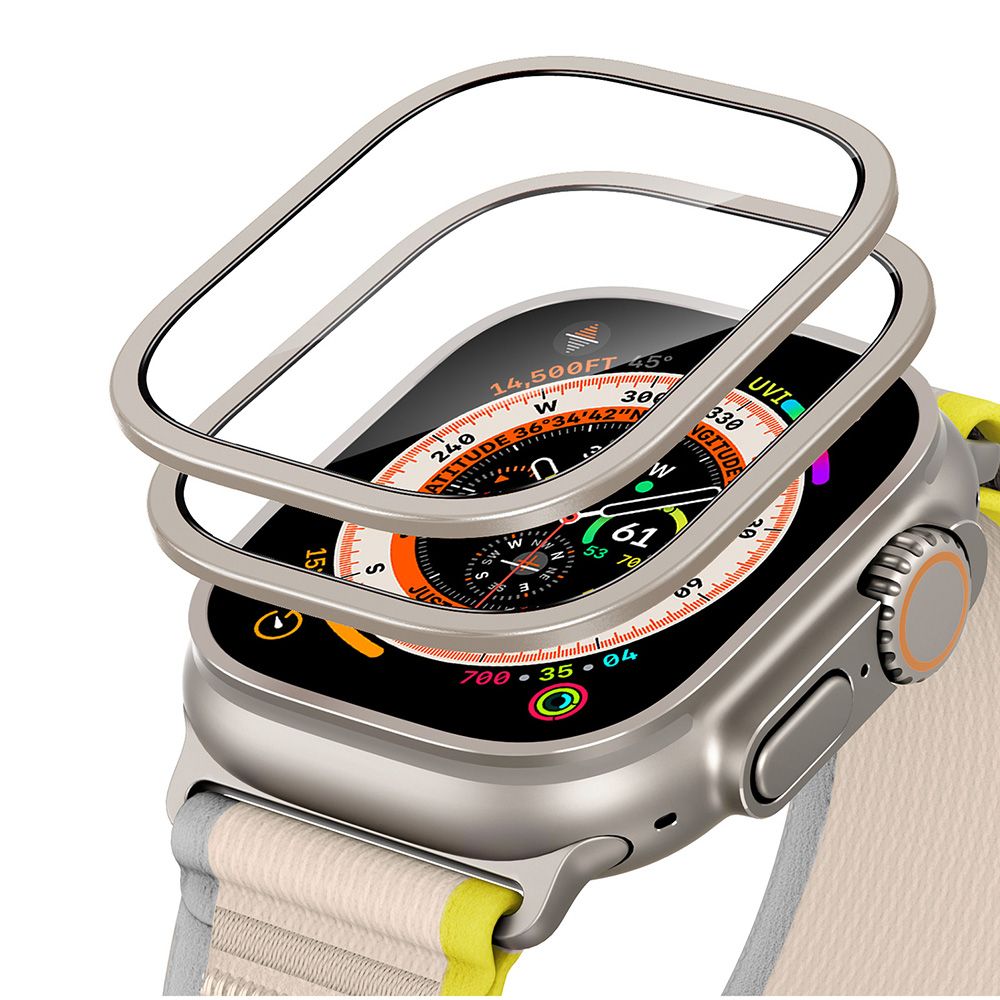 ESR Armorite 2-pakning herdet glass til Apple Watch Ultra 49mm - Titan