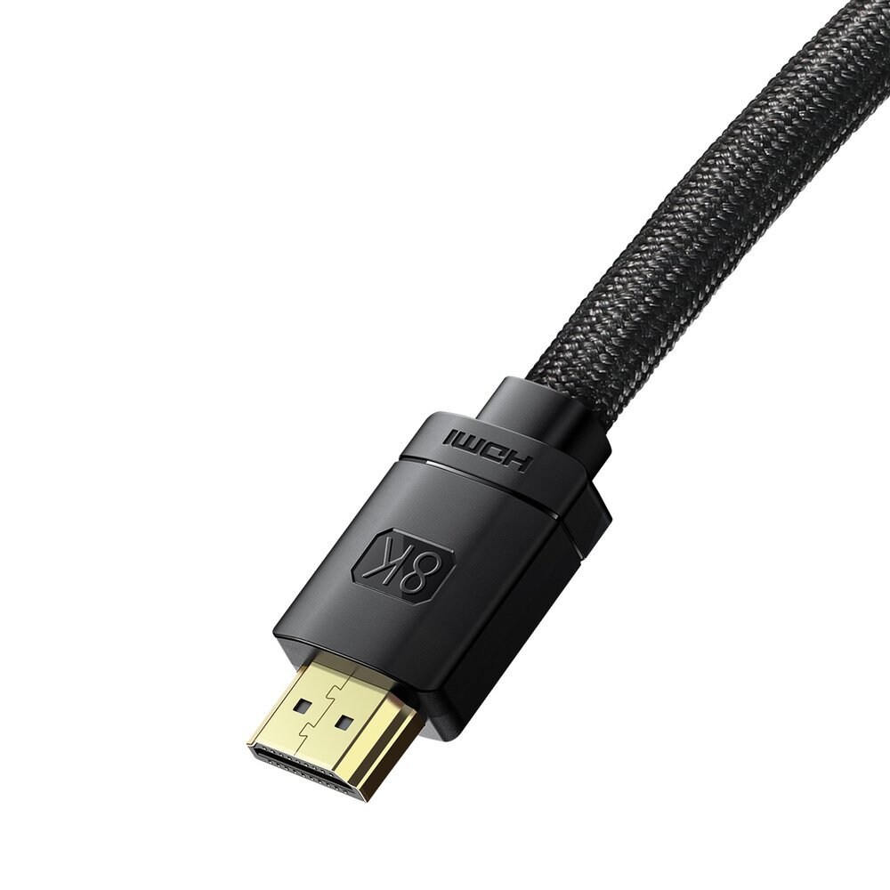 Baseus HDMI 2.1 Kabel 8K 60Hz 48Gbps / 4K 120Hz / 2K 144Hz 3D eARC QMS HDR VRR ALLM 3m svart