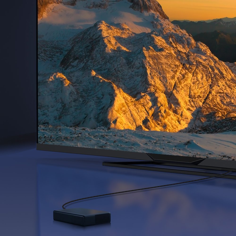 Baseus HDMI 2.1 Kabel 8K 60Hz 48Gbps / 4K 120Hz / 2K 144Hz 3D eARC QMS HDR VRR ALLM 3m svart