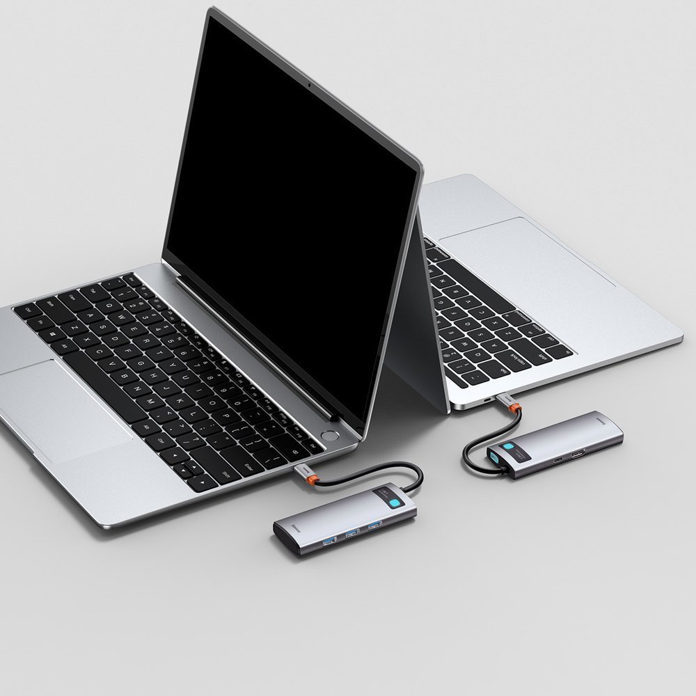 Baseus Metal Gleam 5-in-1 USB Type C Hub - 100W PD, 4K HDMI, 3x USB 3.2 Gen 1 (CAHUB-CX0G)