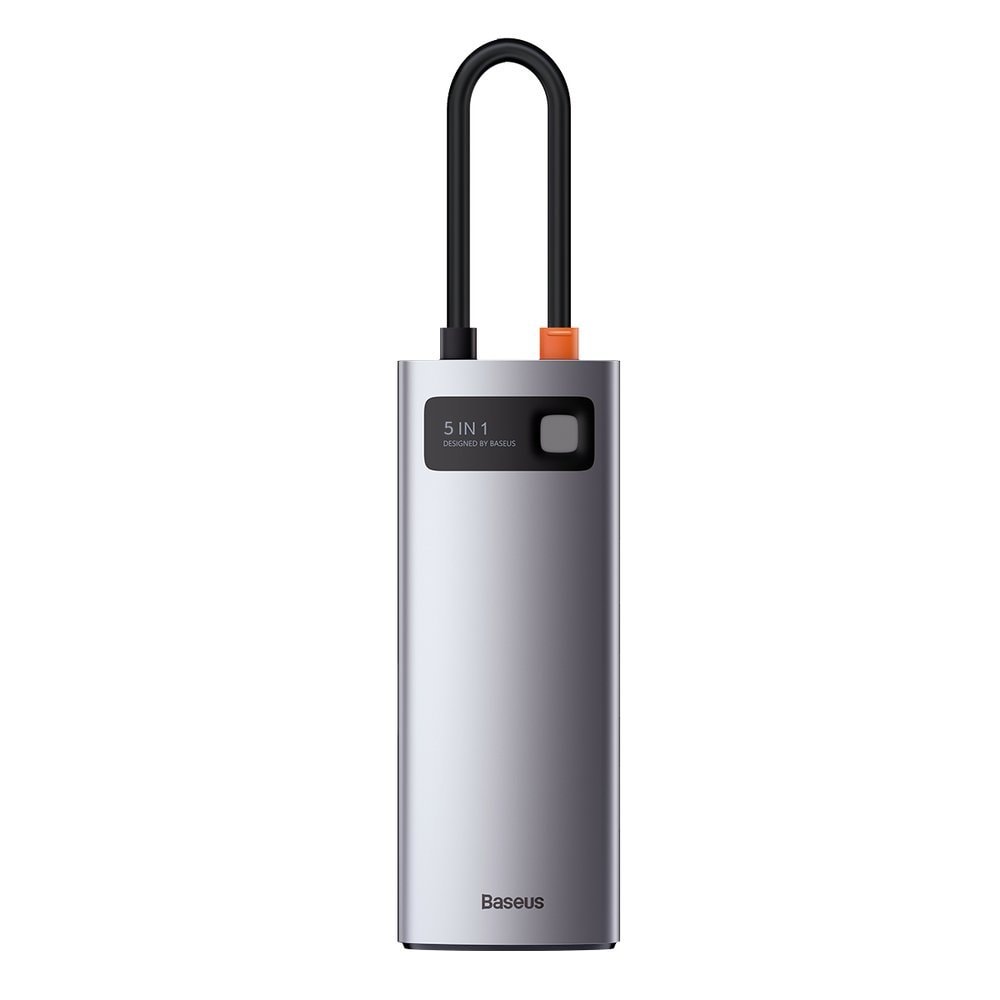 Baseus Metal Gleam 5-in-1 USB Type C Hub - 100W PD, 4K HDMI, 3x USB 3.2 Gen 1 (CAHUB-CX0G)