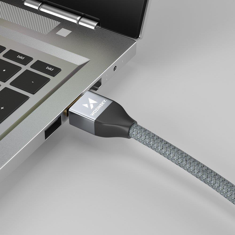 Wozinsky HDMI 2.1-kabel 8K 60 Hz 48 Gbps / 4K 120 Hz / 2K 144 Hz 1 m sølv (WHDMI-10)
