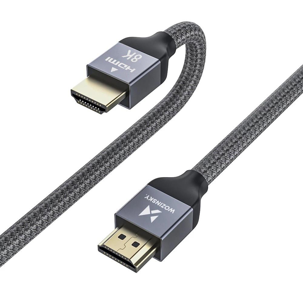 Wozinsky HDMI 2.1-kabel 8K 60 Hz 48 Gbps / 4K 120 Hz / 2K 144 Hz 5 m sølv (WHDMI-50)