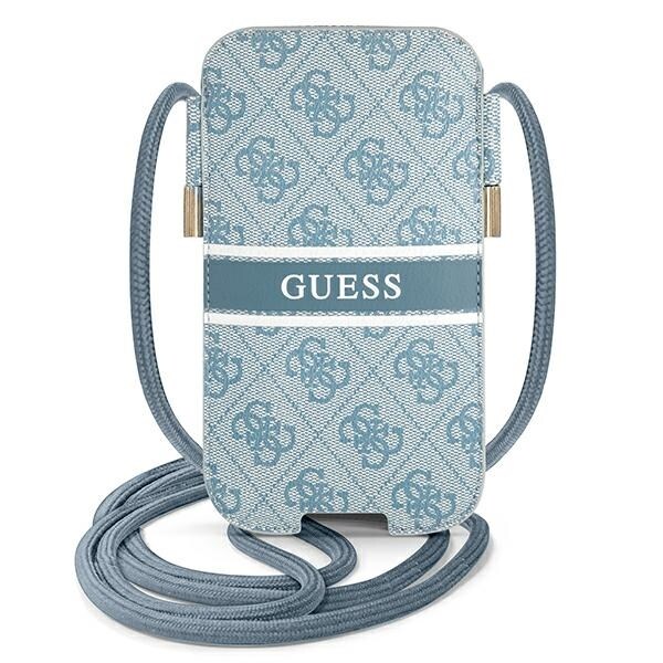 Guess Håndveske GUPHL4GDBL 6,7" blå/blå hardcase 4G Stripe