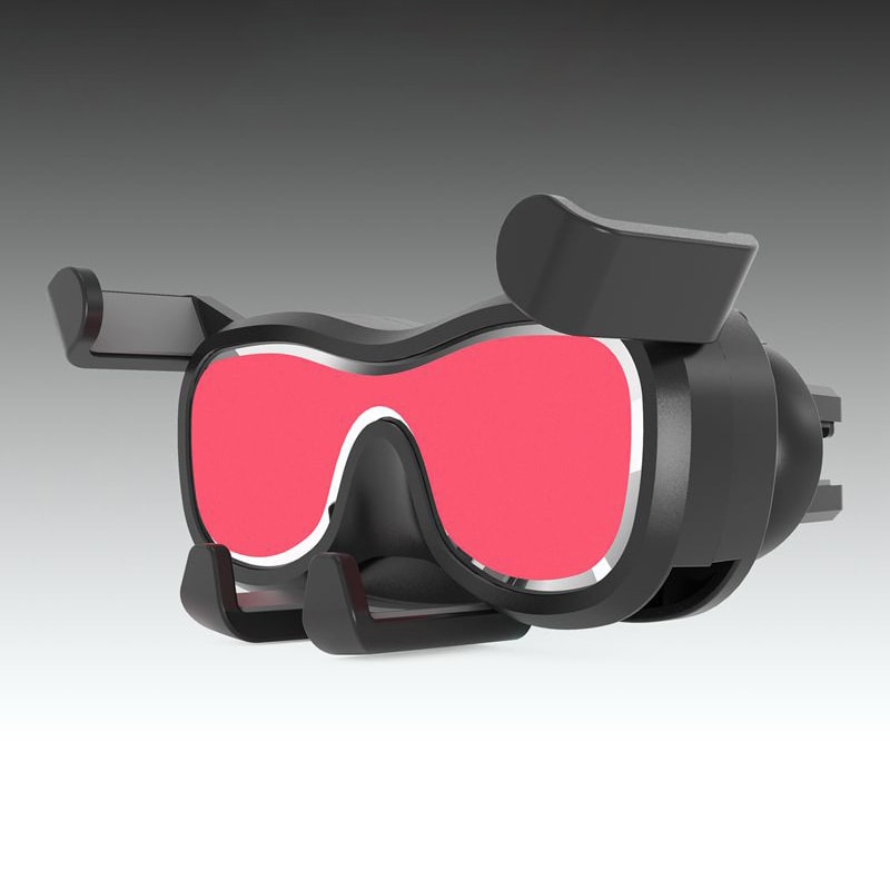 Gravitasjons smarttelefonholder for bil for luftventil med luftfrisker svart (YC06)