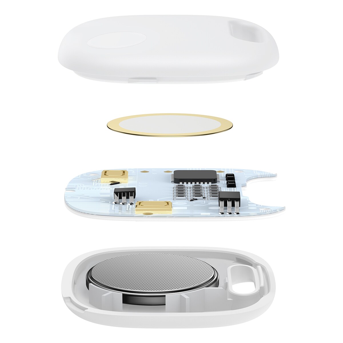 Baseus T2 Pro smart GPS-tracker for barnas håndveske nøkler hvit (FMTP000002)