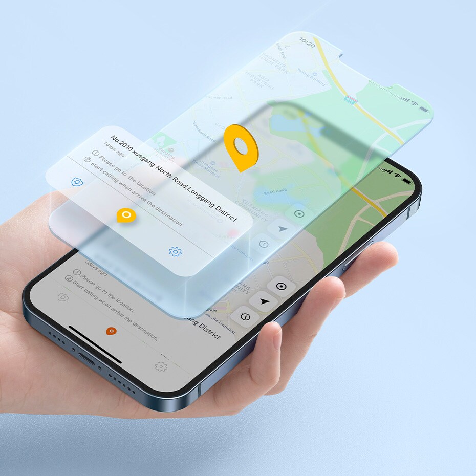Baseus T2 Pro smart GPS-tracker for barnas håndveske nøkler hvit (FMTP000002)