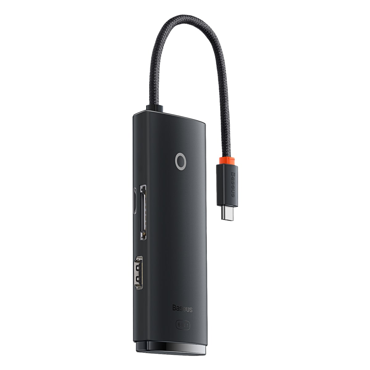 Baseus Lite Series USB Type C HUB - 2 x USB 3.0 / USB Type C / HDMI / SD/TF OTG svart (WKQX050001)