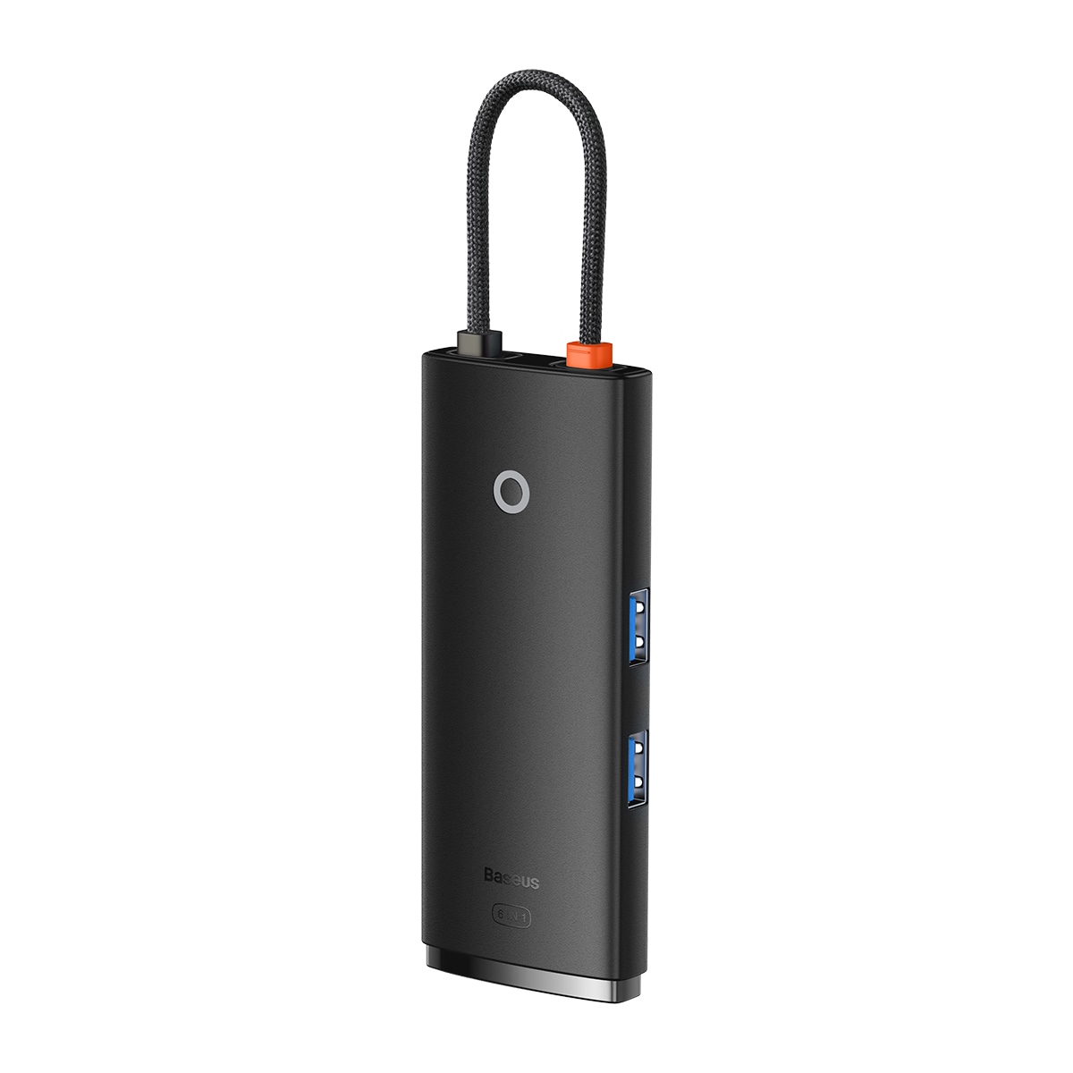 Baseus Lite Series multifunksjonell HUB USB Type C - 2 x USB 3.0, USB Type C PD, HDMI, SD/TF svart