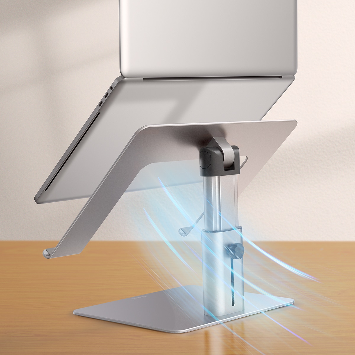 Baseus stativ justerbart stativ for bærbar PC sølv (LUJS000012)