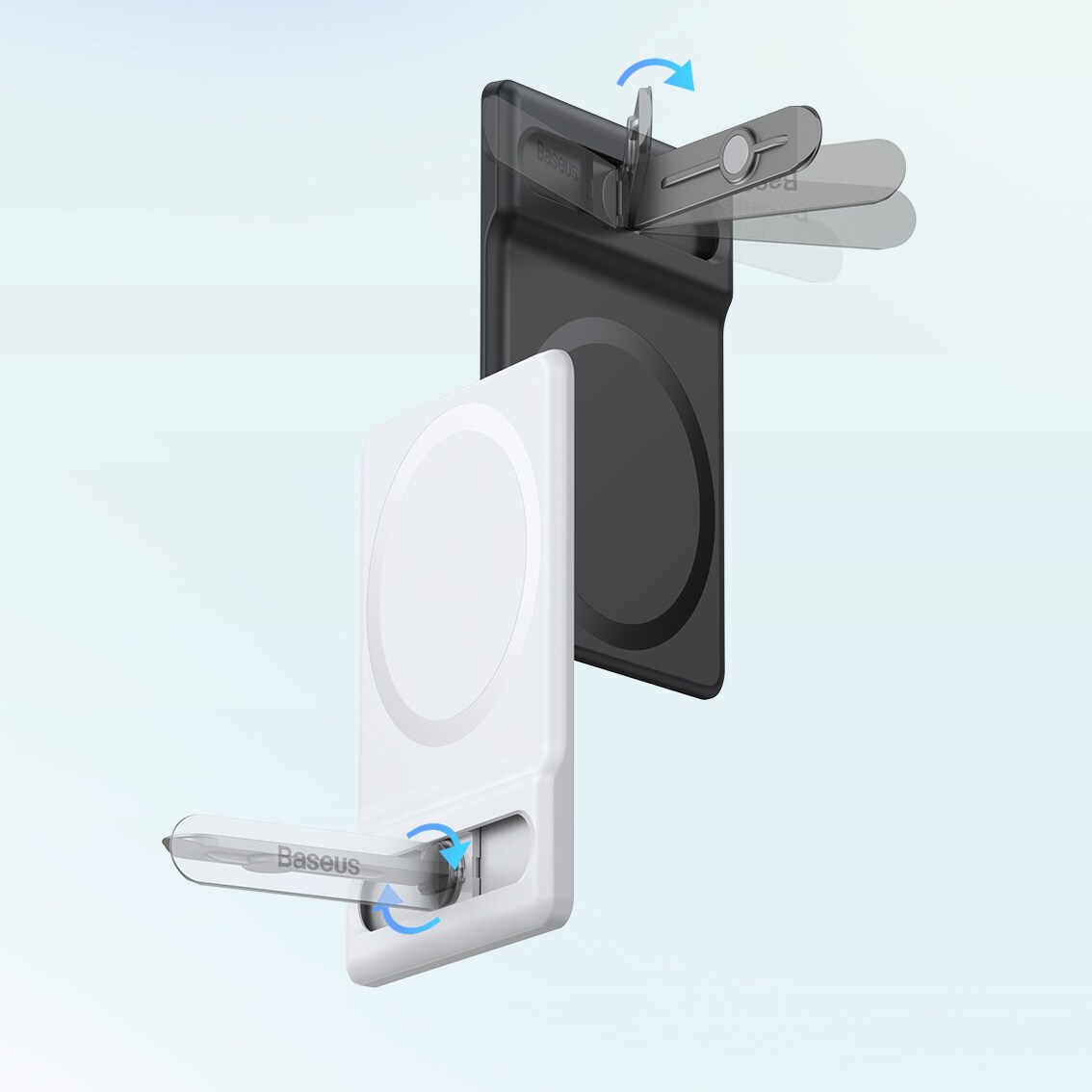 Baseus sammenleggbart stativ med magnetisk holder hvit (LUXZ010002)