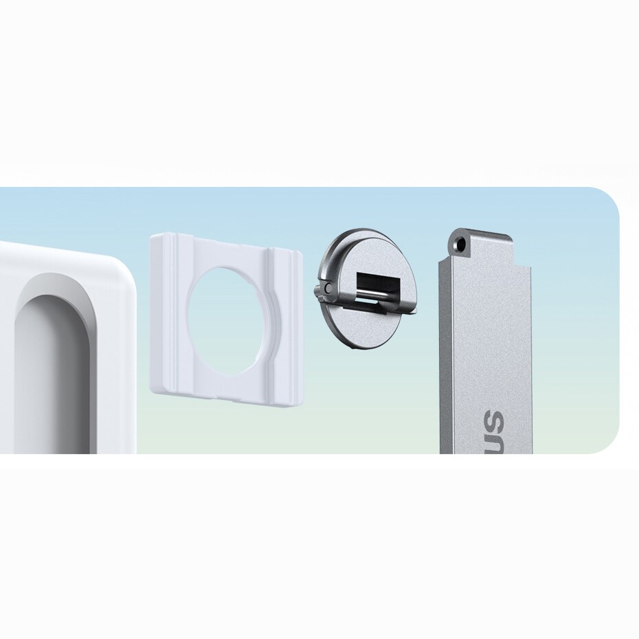 Baseus sammenleggbart stativ med magnetisk holder hvit (LUXZ010002)