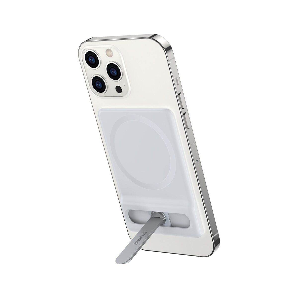 Baseus sammenleggbart stativ med magnetisk holder hvit (LUXZ010002)