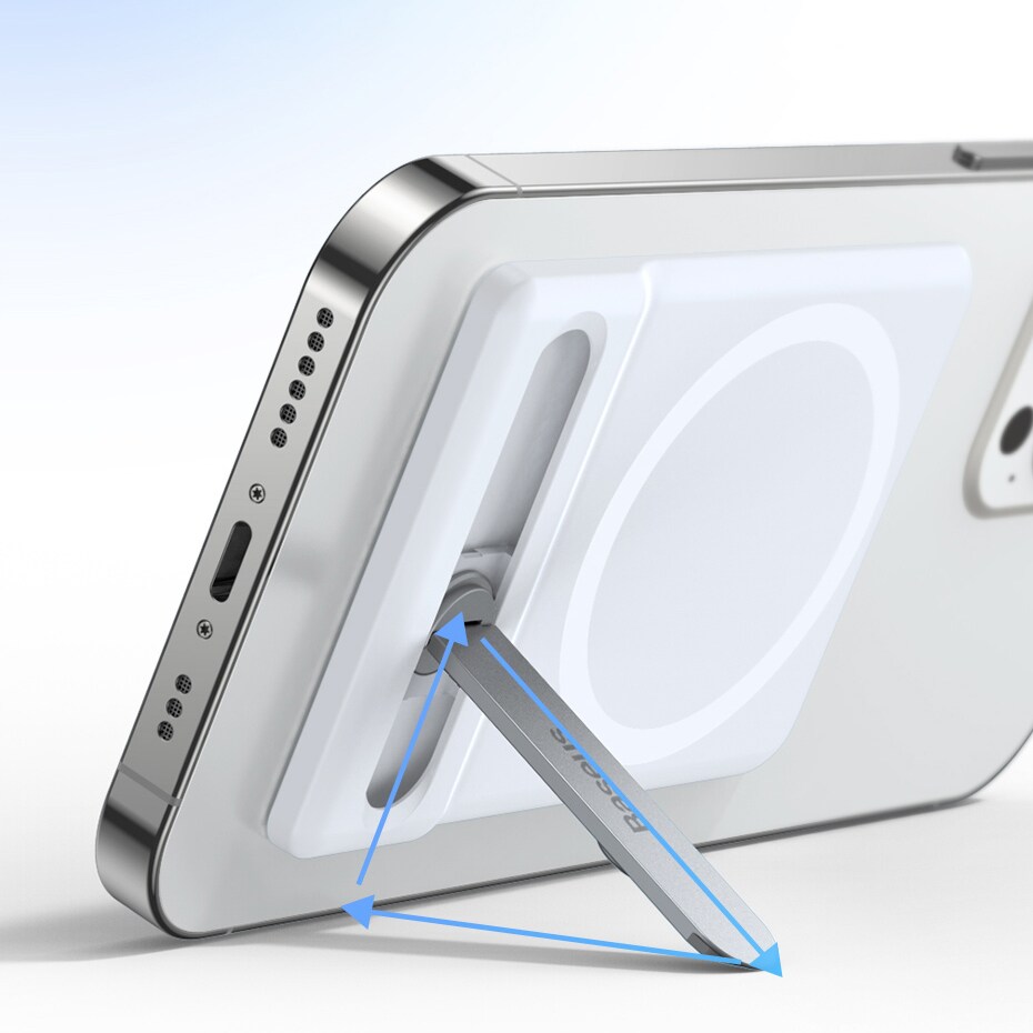 Baseus sammenleggbart stativ med magnetisk holder hvit (LUXZ010002)