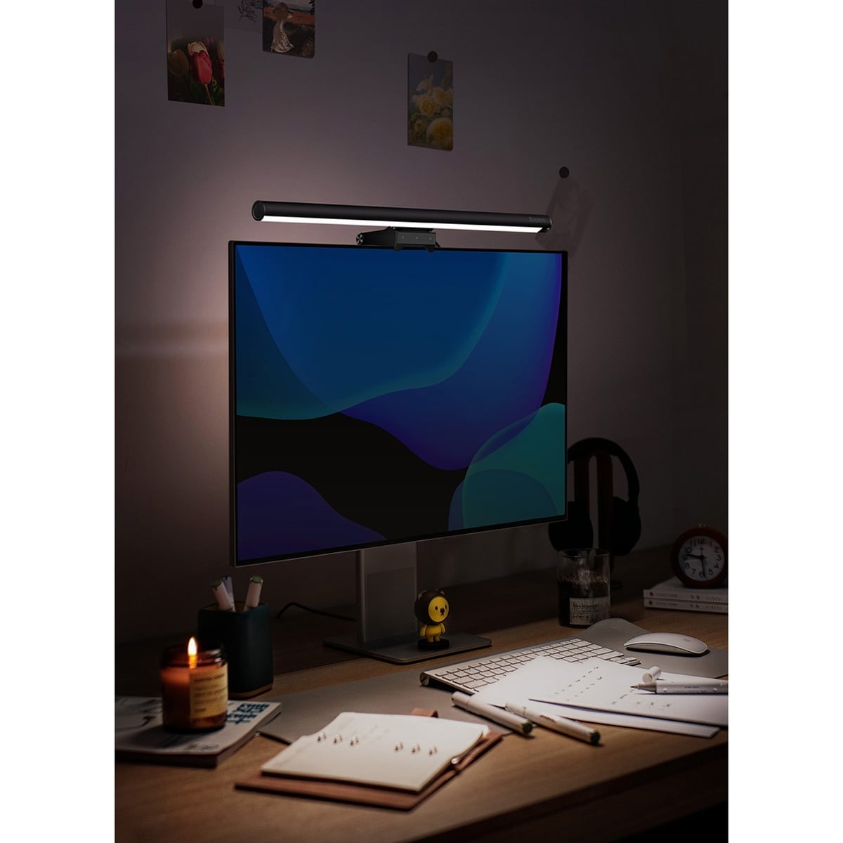 Baseus i-wok2 LED-lampe for skrivebordsskjermbelysning svart (DGIW000101)
