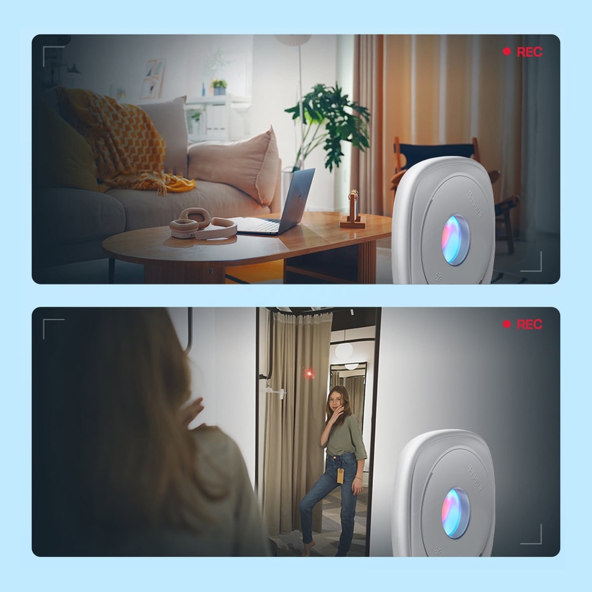 Baseus Heyo skjult kamera detektor svart (FMHY000001)