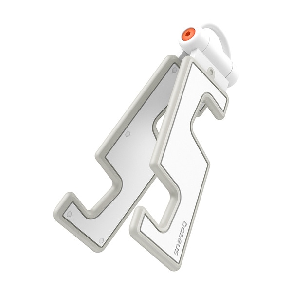 Baseus Bærbart utbrettbart telefonstativ - hvitt