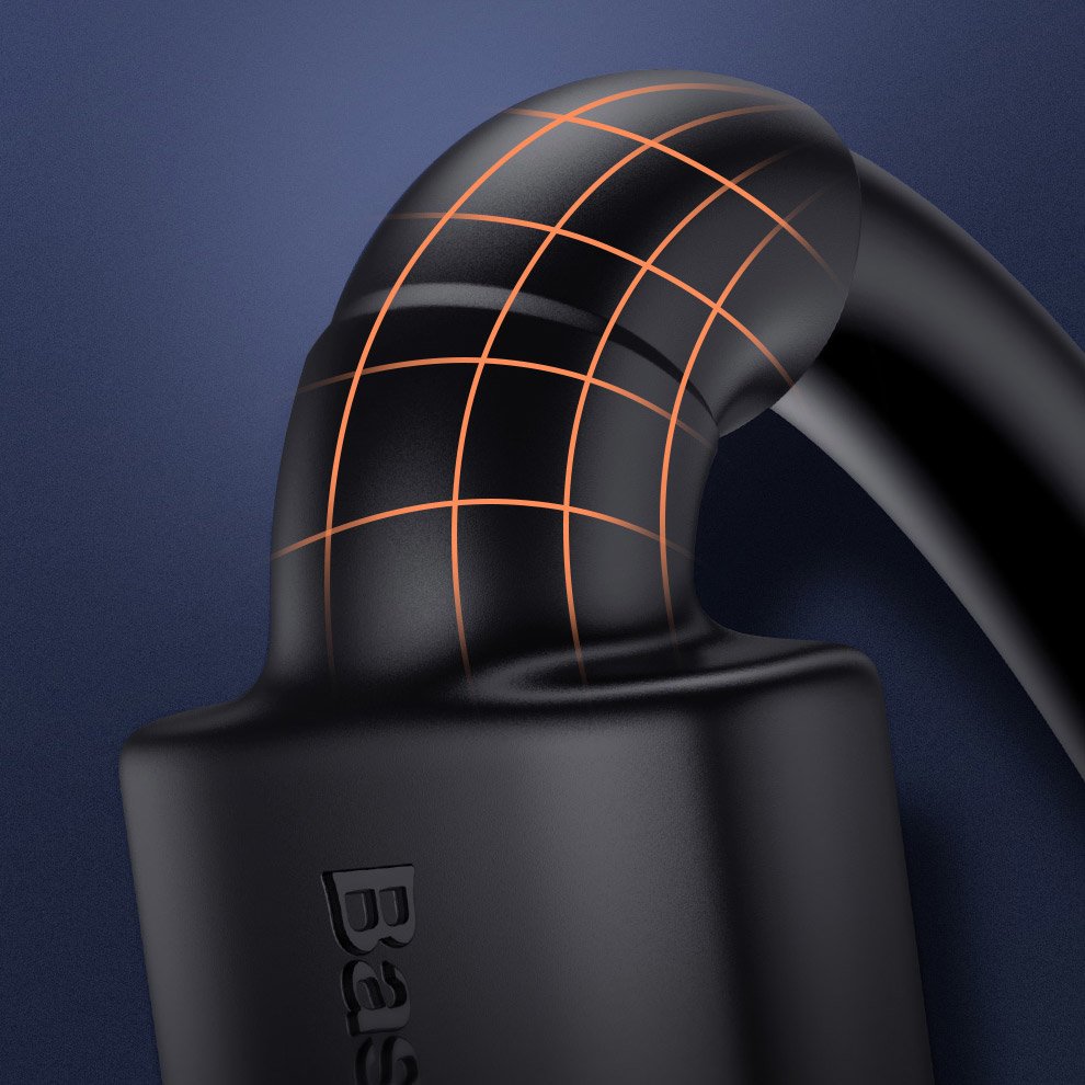 Baseus Cafule HDMI / HDMI 2.0 4K 60 Hz 3D 18 Gbps-kabel 2 m - svart