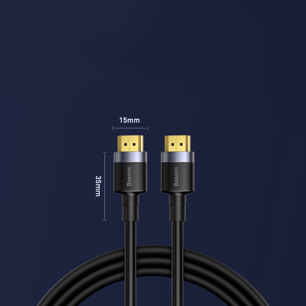 Baseus Cafule HDMI / HDMI 2.0 4K 60 Hz 3D 18 Gbps-kabel 2 m - svart