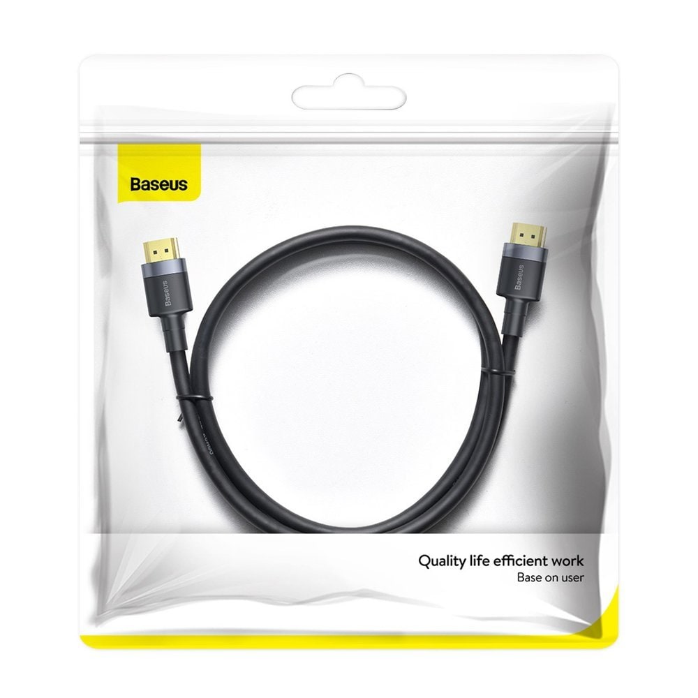Baseus Cafule HDMI / HDMI 2.0 4K 60 Hz 3D 18 Gbps-kabel 2 m - svart