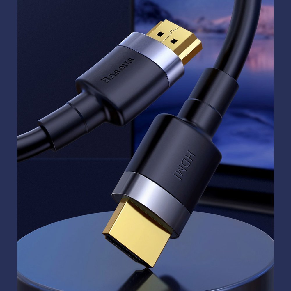 Baseus Cafule HDMI / HDMI 2.0 4K 60 Hz 3D 18 Gbps-kabel 3 m - svart