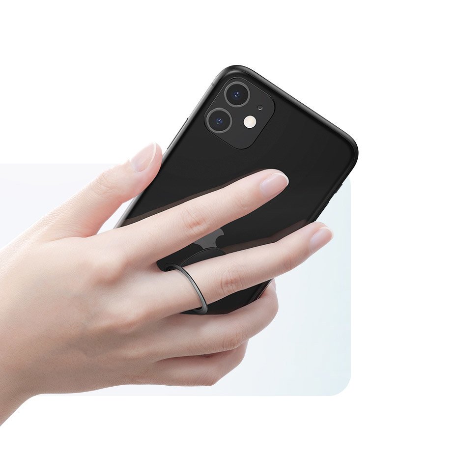 Baseus ultratynn selvklebende ringholder telefonstativ rosa (SUYB-0R)