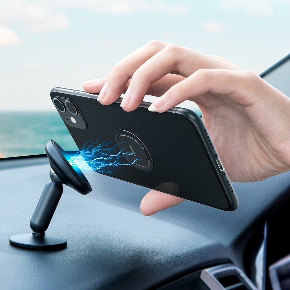 Baseus ultratynn selvklebende ringholder telefonstativ rosa (SUYB-0R)