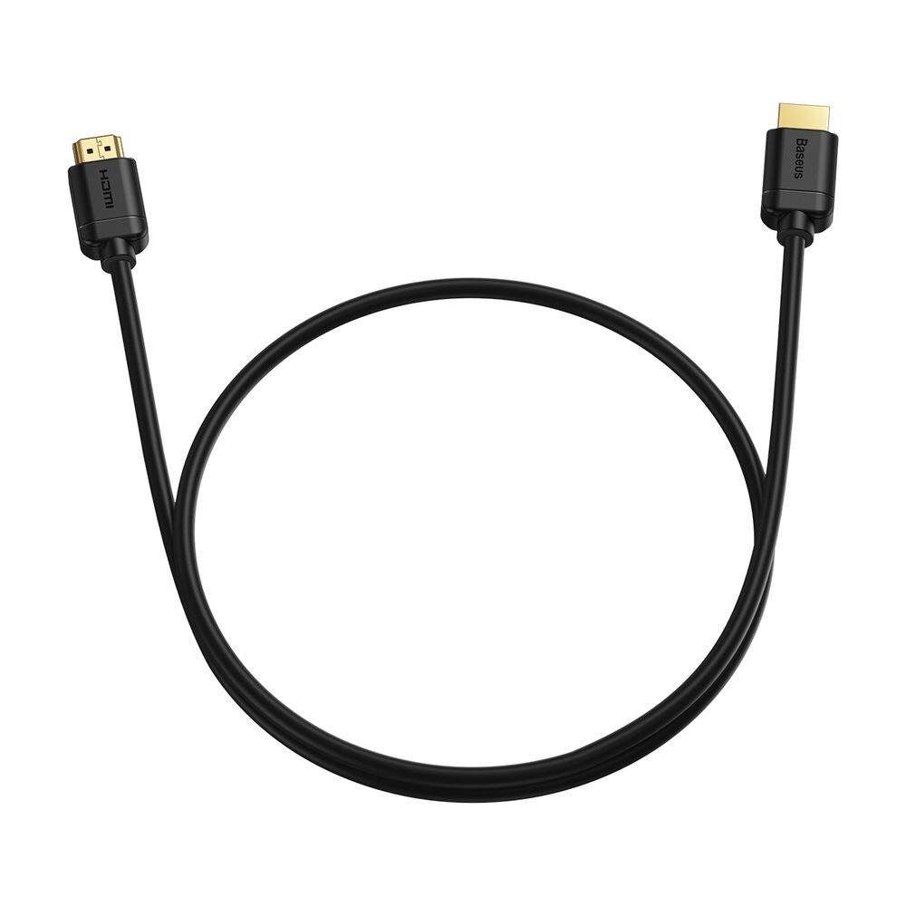 Baseus kabel HDMI 2.0-kabel 4K 60 Hz 3D HDR 18 Gbps 1 m svart (CAKGQ-A01)