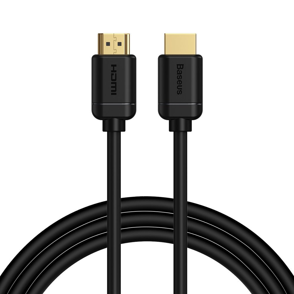 Baseus HDMI 2.0-kabel 4K 60 Hz 3D HDR 18 Gbps 2 m svart (CAKGQ-B01)
