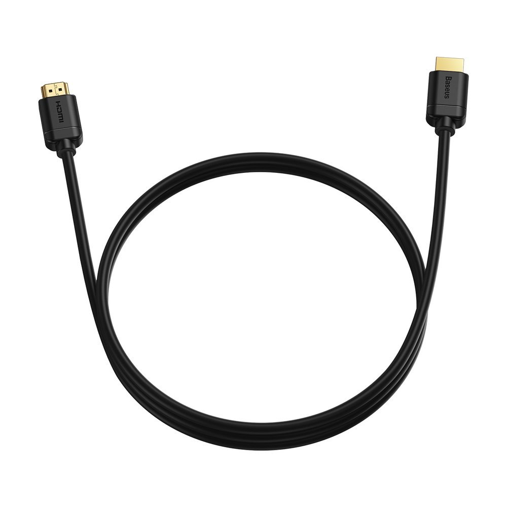 Baseus HDMI 2.0-kabel 4K 60 Hz 3D HDR 18 Gbps 2 m svart (CAKGQ-B01)